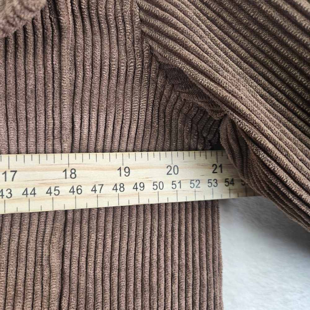 Ashley by 26 International Womens Corduroy Utility Brown Shirt Large Western‎ - Picture 4 of 6